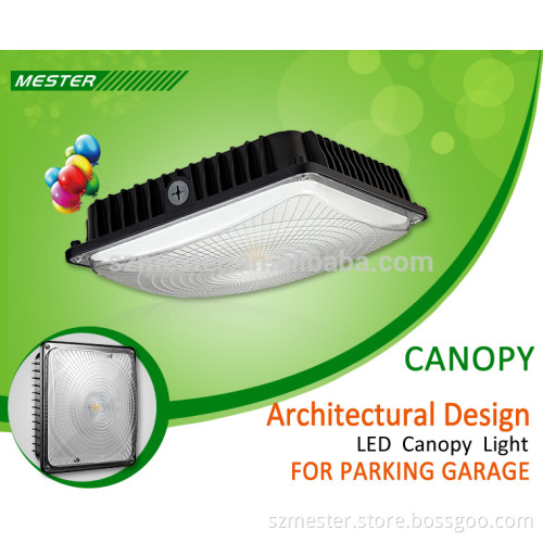 5 year warranty 45W 3800lm ceiling mounted LED canopy light fixtures